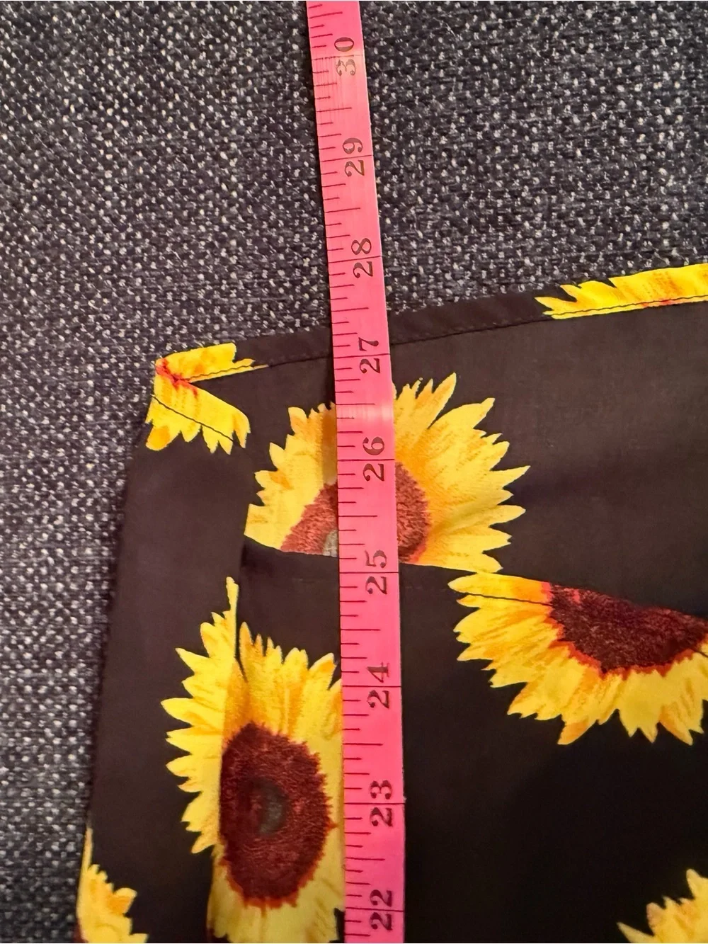 Fun & Flirt Black Sunflower Print Blouse